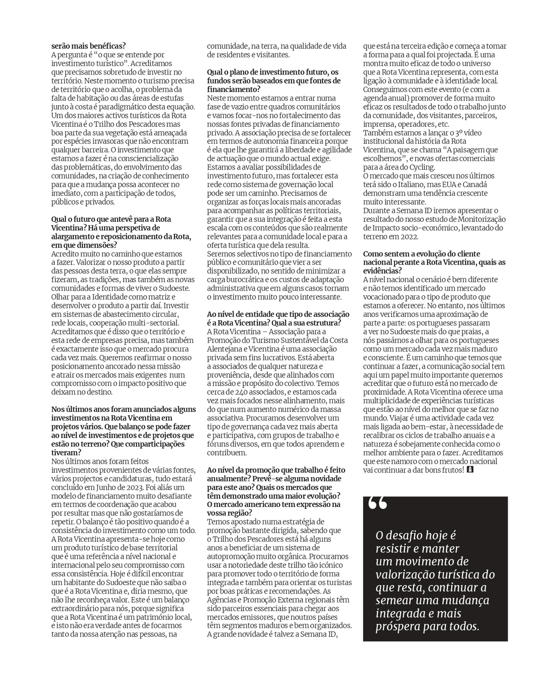 Ambitur Março2023 Entrevista Marta Cabral Rota Vicentina