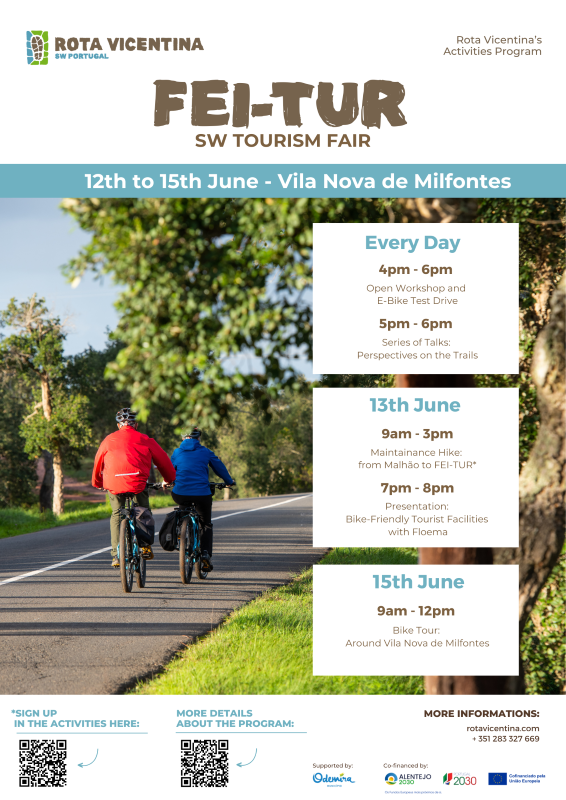 Cartaz com programa da Feitur