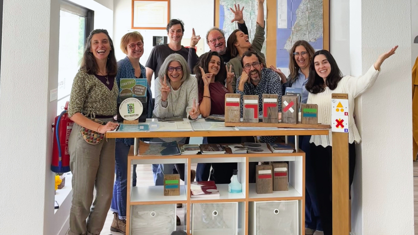 Equipa da Rota Vicentina nas instalações